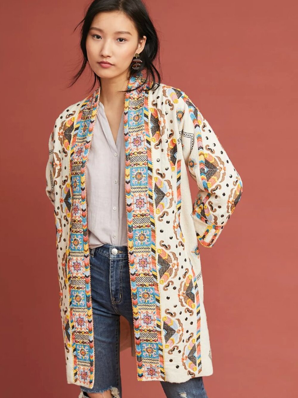 Dala Embroidered Kimono